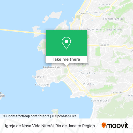 Mapa Igreja de Nova Vida Niterói