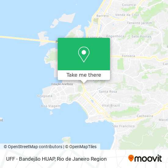 UFF - Bandejão HUAP map