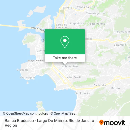 Banco Bradesco - Largo Do Marrao map