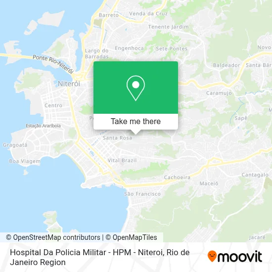 Hospital Da Policia Militar - HPM - Niteroi map