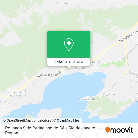 Pousada Sítio Pedacinho do Céu map