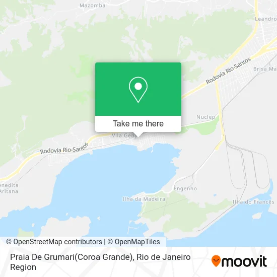 Praia De Grumari(Coroa Grande) map