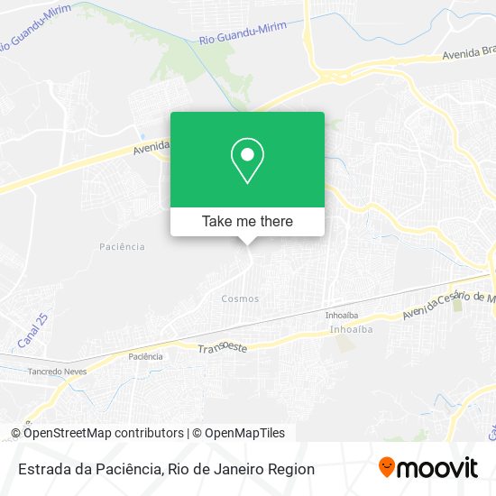 Estrada da Paciência map