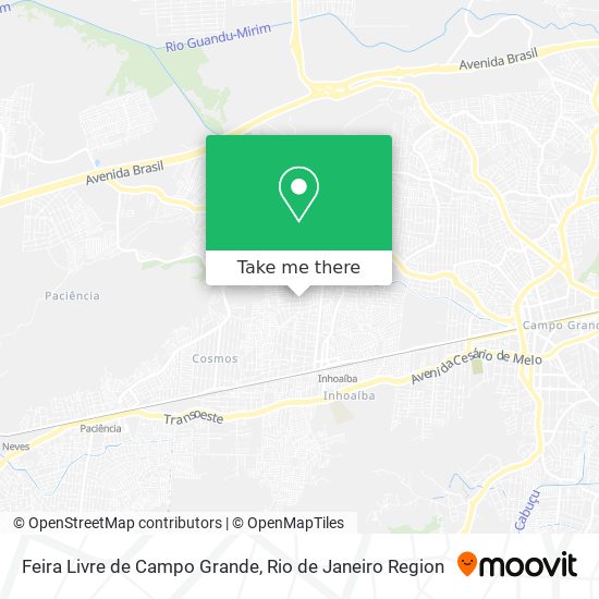 Feira Livre de Campo Grande map