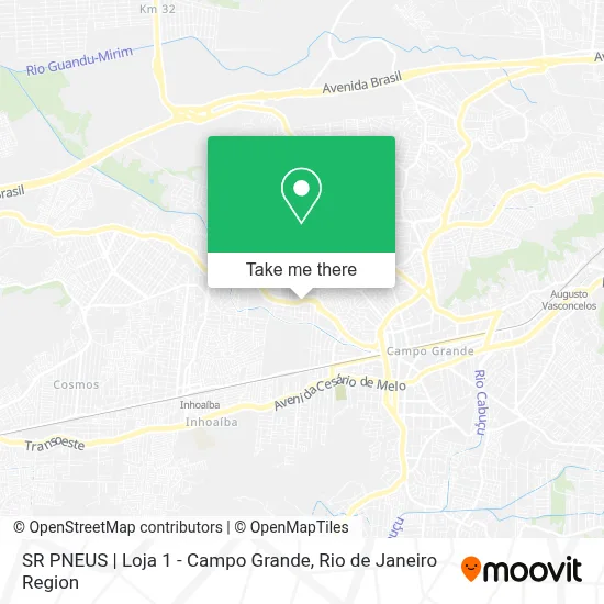 SR PNEUS | Loja 1 - Campo Grande map