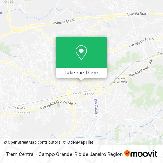 Trem Central - Campo Grande map