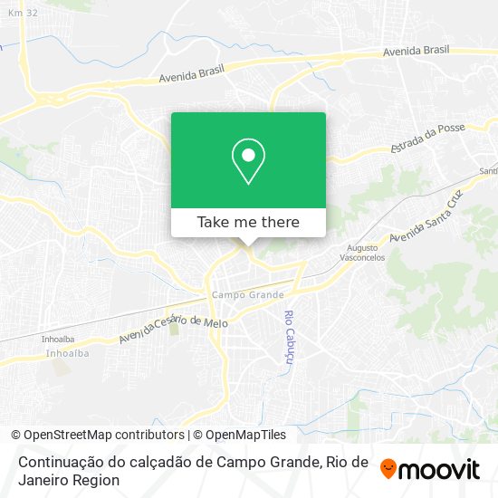 Continuação do calçadão de Campo Grande map