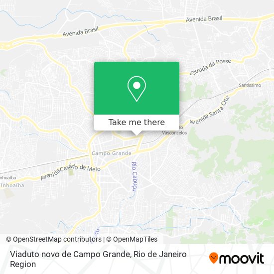 Viaduto novo de Campo Grande map