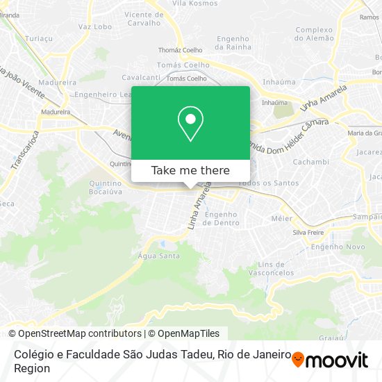 Mapa Colégio e Faculdade São Judas Tadeu