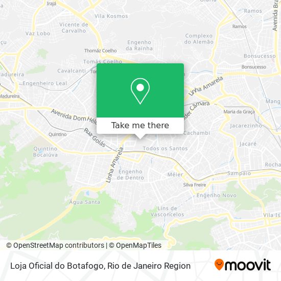Mapa Loja Oficial do Botafogo