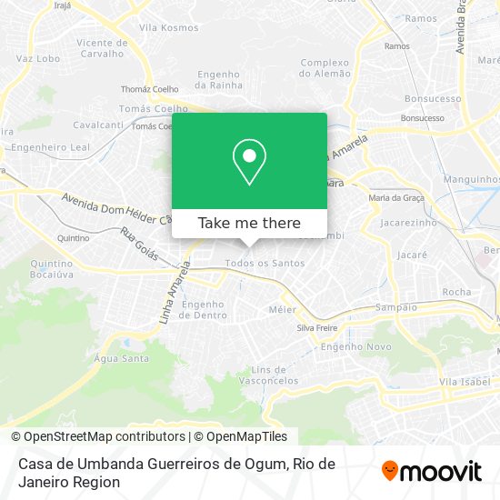 Mapa Casa de Umbanda Guerreiros de Ogum