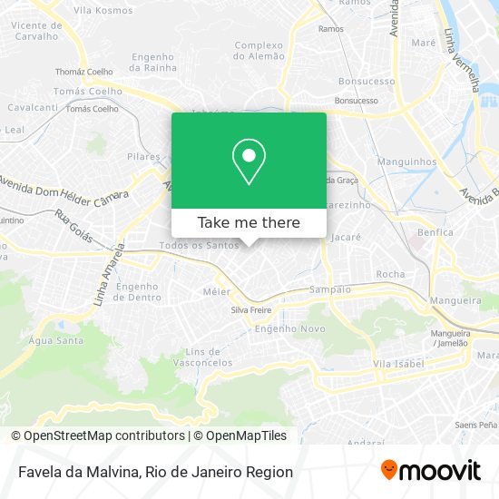 Favela da Malvina map