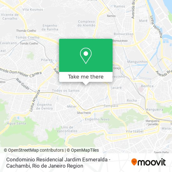 Condominio Residencial Jardim Esmeralda - Cachambi map