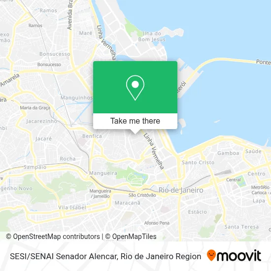 SESI/SENAI Senador Alencar map