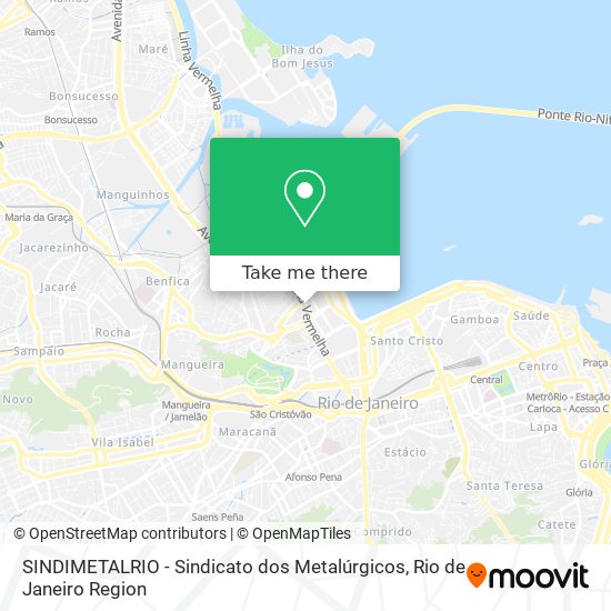 SINDIMETALRIO - Sindicato dos Metalúrgicos map