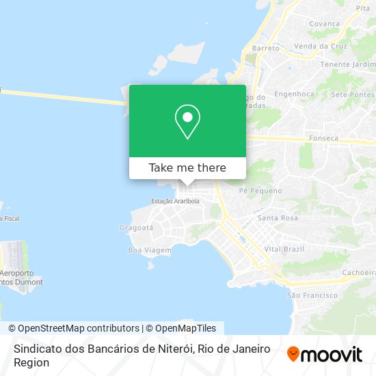 Mapa Sindicato dos Bancários de Niterói