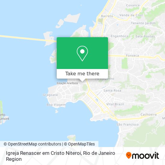 Igreja Renascer em Cristo Niteroi map