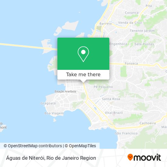 Águas de Niterói map