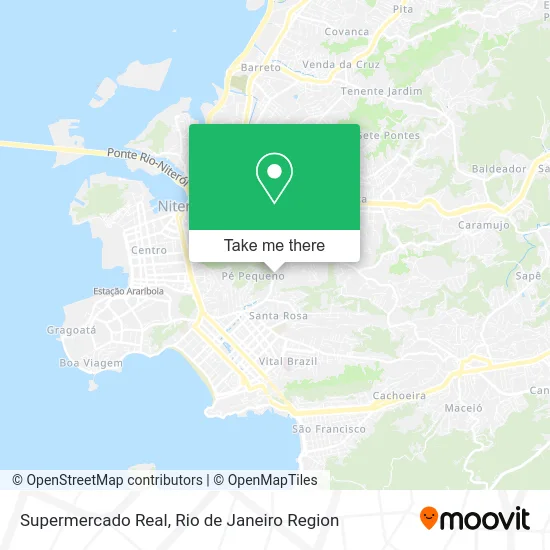 Supermercado Real map