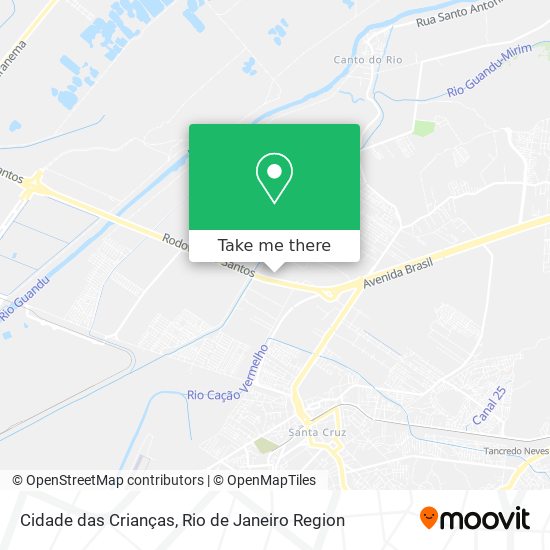 Cidade das Crianças map