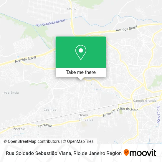 Rua Soldado Sebastião Viana map