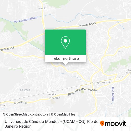 Universidade Cândido Mendes - (UCAM - CG) map