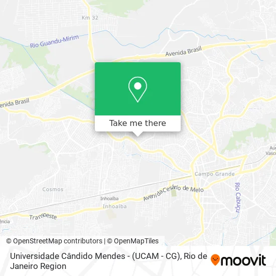 Universidade Cândido Mendes - (UCAM - CG) map