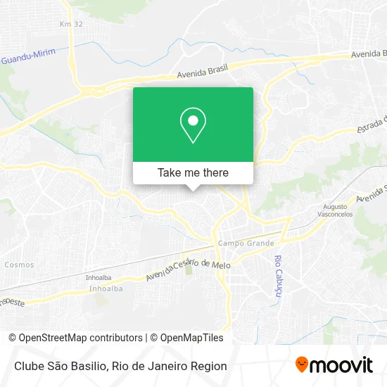 Clube São Basilio map