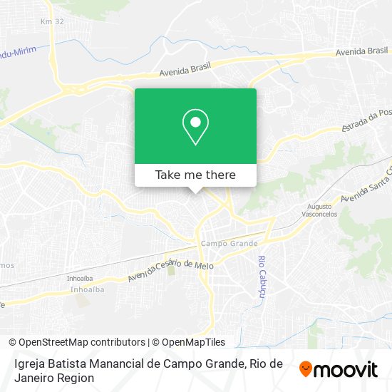 Igreja Batista Manancial de Campo Grande map