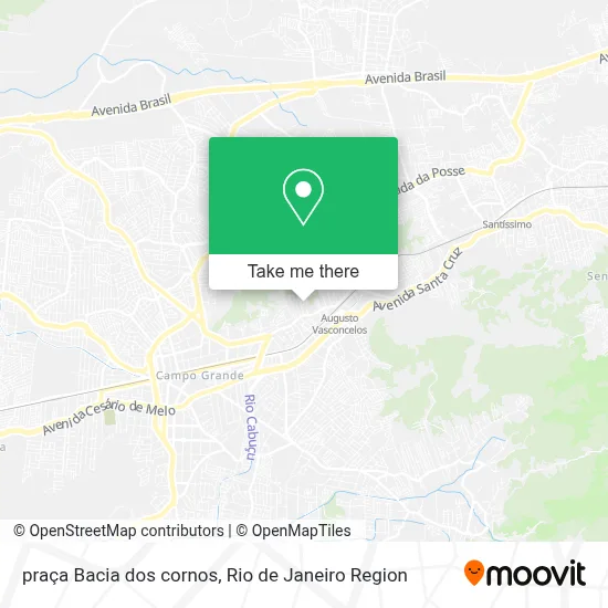 praça Bacia dos cornos map