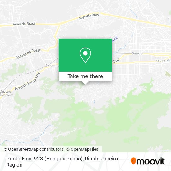 Ponto Final 923 (Bangu x Penha) map