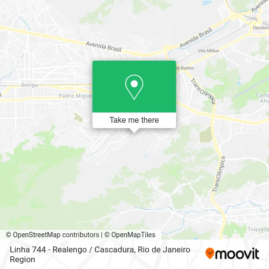 Linha 744 - Realengo / Cascadura map