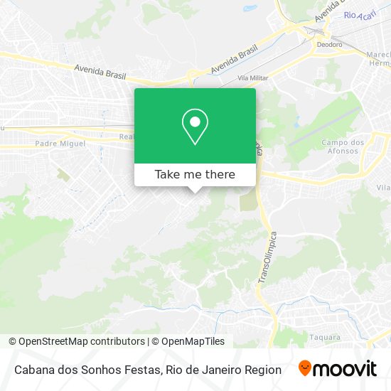 Cabana dos Sonhos Festas map