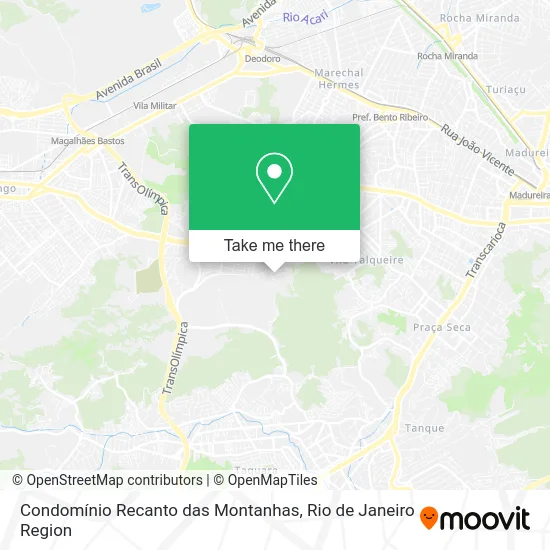 Condomínio Recanto das Montanhas map