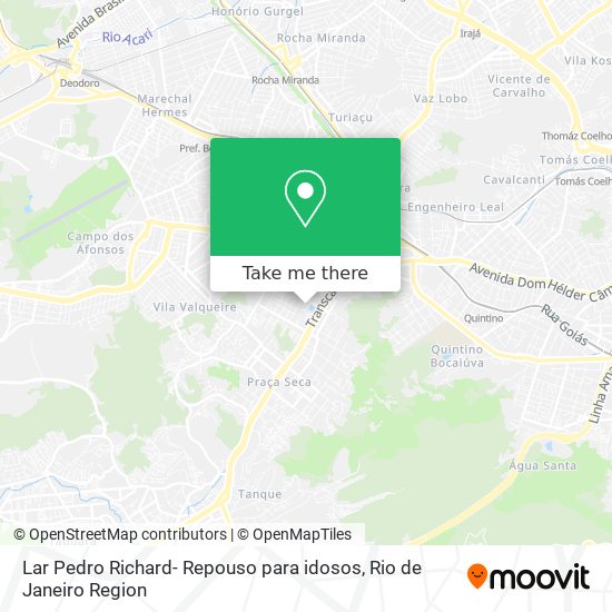 Mapa Lar Pedro Richard- Repouso para idosos