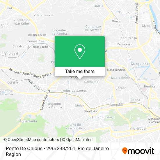 Ponto De Onibus - 296/298/261 map