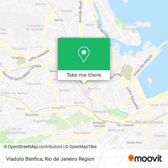 Mapa Viaduto Benfica