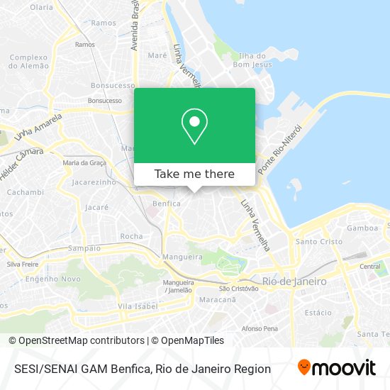 SESI/SENAI GAM Benfica map