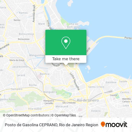 Mapa Posto de Gasolina CEPRANO