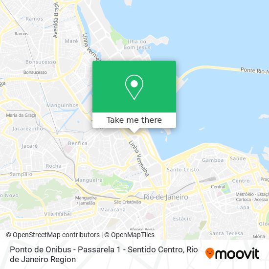 Ponto de Onibus - Passarela 1 - Sentido Centro map