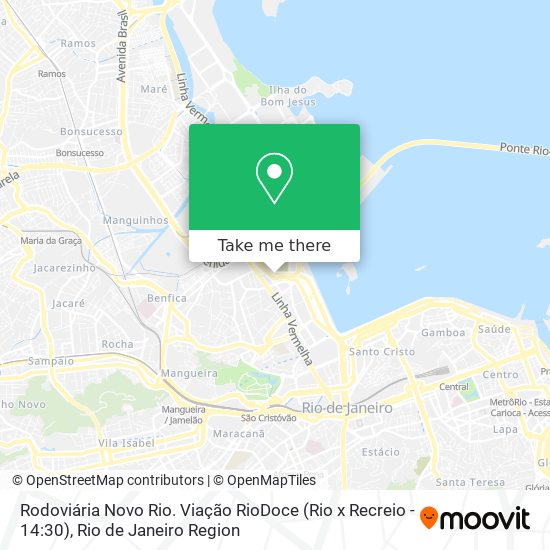 Rodoviária Novo Rio.  Viação RioDoce (Rio x Recreio -  14:30) map