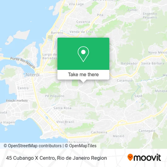 45 Cubango X Centro map