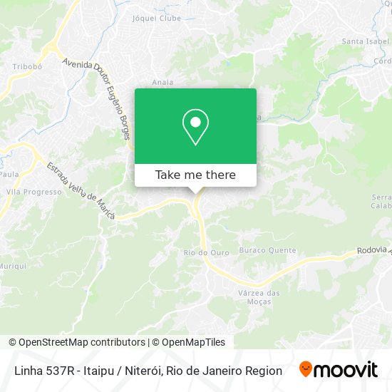 Linha 537R - Itaipu / Niterói map
