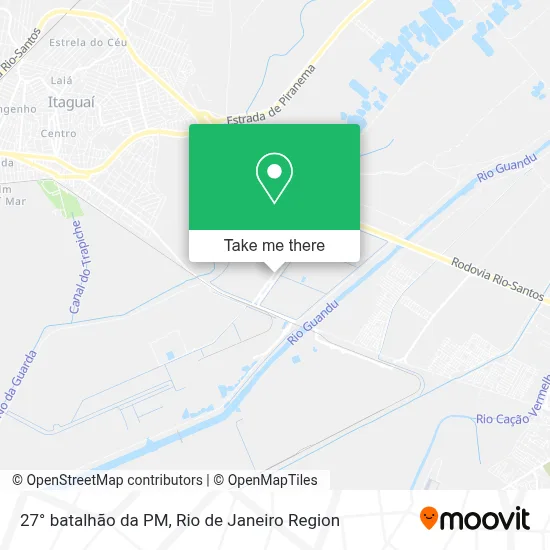 27° batalhão da PM map
