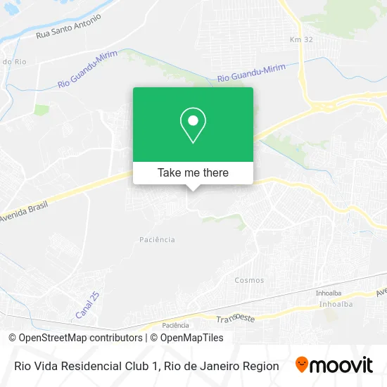 Rio Vida Residencial Club 1 map