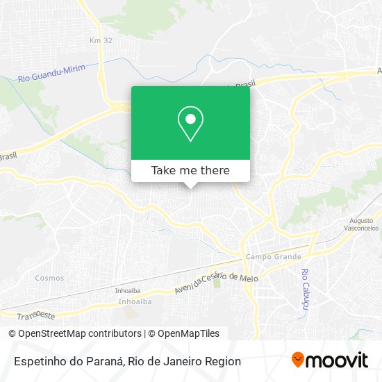 Mapa Espetinho do Paraná