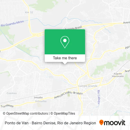 Ponto de Van - Bairro Denise map
