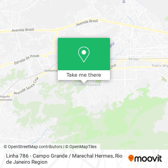 Linha 786 - Campo Grande / Marechal Hermes map