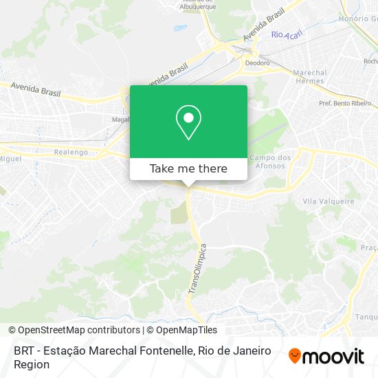 BRT - Estação Marechal Fontenelle map