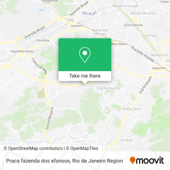 Praca fazenda dos afonsos map